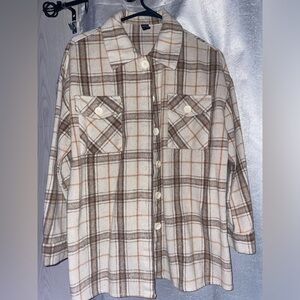 Tanish brown SHEIN flannel